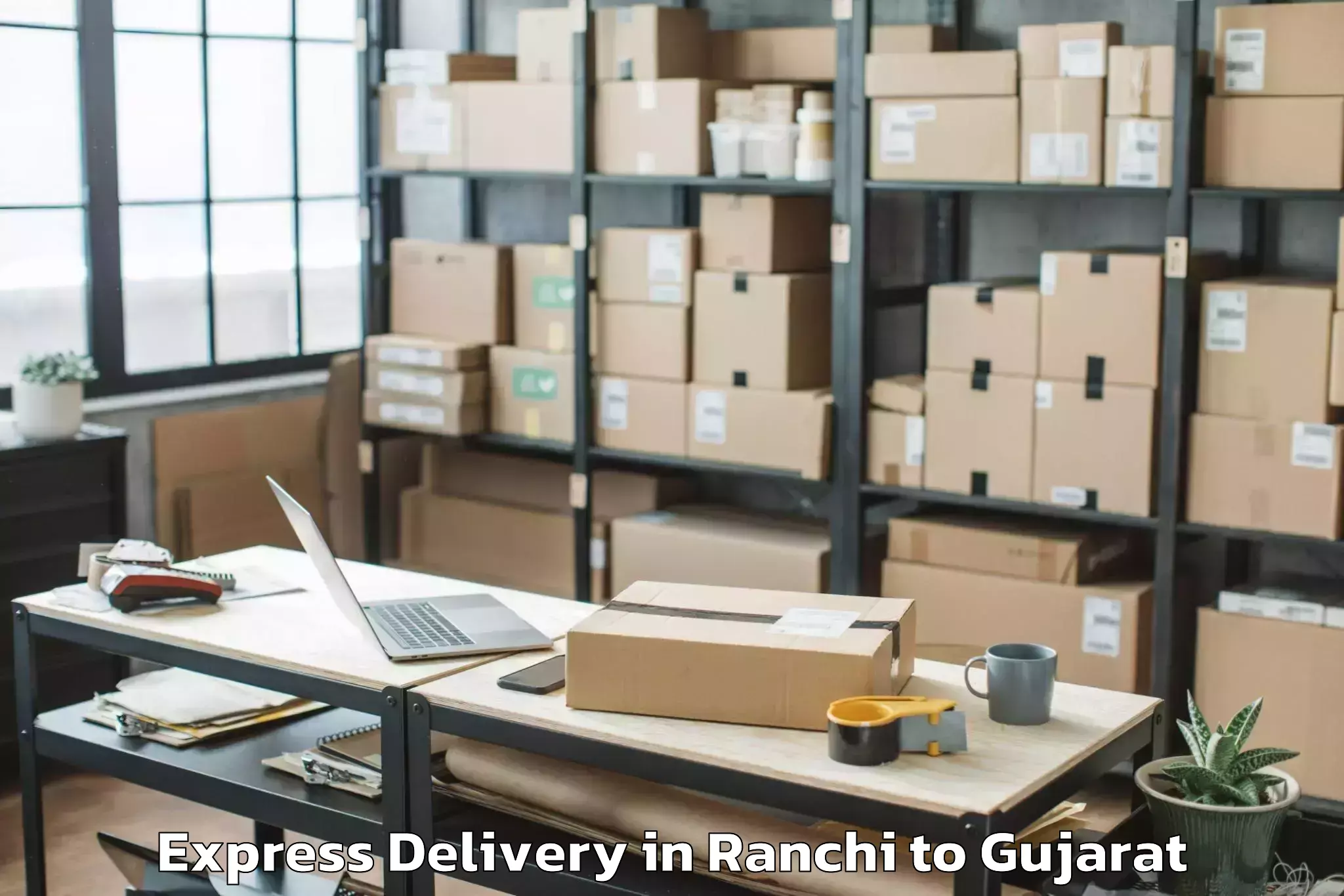 Leading Ranchi to Rajkot Express Delivery Provider